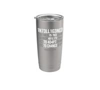 Intelligence is The Ability to Adapt to Change Bicchiere termico in acciaio inox doppia parete