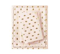 Intelligent Design Metallic DOT stampato lenzuola Twin Blush/Gold