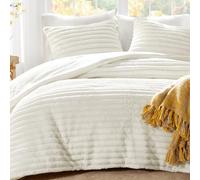 Intelligent Design Set di biancheria da letto matrimoniale in peluche, retro in microfibra, 2 pezzi, leggero, super morbido in velluto a costine, 1 federa, set di biancheria da letto soffice per tutte