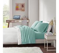Intelligent Design Set di Lenzuola in Jersey Misto Cotone, Resistenti alle Pieghe, morbide, con Tasca Profonda 35,6 cm, per Tutte Le Stagioni, Set di Biancheria da Letto Comodo, Federa Abbinata,