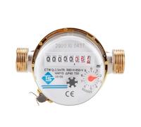 Intelligent DN15 Rotor Type Cold Water Meter Meter High Sensitivity Mechanical Flow Meter with Combined Pointer and Digital Display, Household Residential Water Measuring Instrument(TS-S3003E)