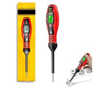 Intelligent Non-Contact Voltage Tester, Voltage Testers Pen, Non-Contact Voltage Tester with LCD Display, Safe Efficient Electrician's Tool for AC/DC Circuit Detection (Red,Cross head)