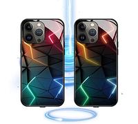 Intelligent Sound Control Light-Up Phone Case for iPhone 14/13/12/Pro/Pro Max, LED Light Up Sound Activated Phone Case Cover (#1,for iPhone 14 Plus)