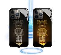 Intelligent Sound Control Light-Up Phone Case for iPhone 14/13/12/Pro/Pro Max, LED Light Up Sound Activated Phone Case Cover (#6,for iPhone 12 PRO Max)