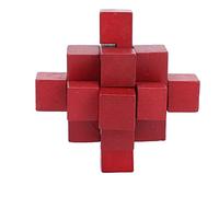 Intelligent Training Wooden Puzzle Jigsaw Lock Brain Teaser Educational Puzzle Lock Toy for Elderly and Kids Composite Wood Brain Teaser Toy