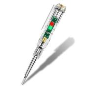 Intelligent Waterproof Voltage Tester Pen, Voltage Tester Screwdriver With Bi-Color LED High Brightness Indicator, 24-250V Electrical Tester Pen Screwdriver (1PCS)