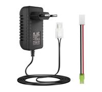 Intelligente Caricabatteria NIMH2.4V 3.6V 4.8V 6V 7.2V 8.4V 9.6V 10.8V 12V per Batteria NIMH 2-10S Compatibile con Batteria Airsoft Batteria Auto RC con Connettore Standard Tamiya e Mini Tamiya