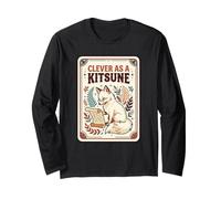 Intelligente Come Una Volpe Kitsune Folklore Giapponese Creatura Mitica Maglia a Manica
