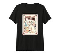 Intelligente Come Una Volpe Kitsune Folklore Giapponese Creatura Mitica Maglietta Premium