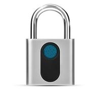 Intelligente Lucchetto Impronta Digitale, Lucchetto con Impronta Digitale Lucchetto Smart, Ricaricabile USB Lucchetto Biometrico Senza Chiave Impermeabile Mini Lucchetto per Porta, Valigia, Palestra