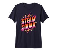 Intelligente Steam Squad Chimica Campo Insegnante Think Stud Tech Maglietta Premium