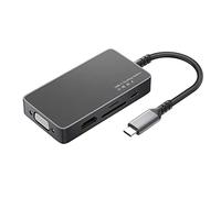 Intelligente Type-C Docking Station Hub USB Alluminio USB C Adattatore 8 Porte Uso simultaneo Per Computer Usb C Hub Splitter Per Il Computer Portatile