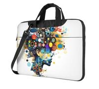 Intelligenza Artificiale Cervello Stampa Borsa Protettiva Del Computer Versatile Borse Computer Case Morbido Donne Uomini Unico, Nero, 15.6 inch