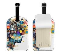 Intelligenza Artificiale Cervello Stampa Elegante Tag Tag Elegante Tag Bagagli 4.3 x 2.76 Pollici per Valigie Borse Da Viaggio
