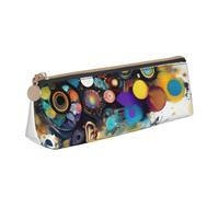 Intelligenza Artificiale Cervello Stampa Grande Capacità Astuccio In Pelle Liscio Cerniera Penna Pouch Scuola Viaggio Trucco