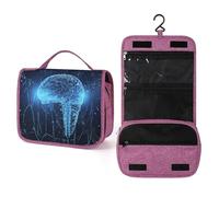 Intelligenza Artificiale Cervello Toiletry Bag Hanging Viaggio Trucco Sacchetto per le Donne Grande Capacità Trucco Borse per il Bagno