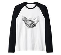 Intelligenza Artificiale Intelligenza Artificiale Human AI Robot Handshake Ingegnere Maglia con Maniche Raglan
