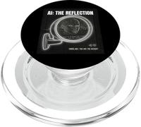 Intelligenza Artificiale Mirror Dati Self Cyberpunk AI grande PopSockets PopGrip per MagSafe