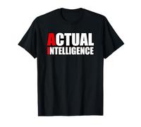 Intelligenza Artificiale Scherzo tecnologico intelligenza Reale Intelligenza Artificiale Maglietta con Stampa Grafica Economica