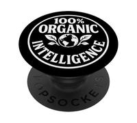 Intelligenza organica al 100% Anti AI PopSockets PopGrip Adesivo