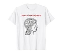 Intelligenza Umana (Dichiarazione Anti Ai & Grafico Capo) Maglietta