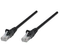 Intellinet 0.3m Cat5e UTP cavo di rete Nero 0,25 m U/UTP [UTP] (NETWORK CABLE CAT5E CCA 0.25M- - BLACK U/UTP SNAGLESS/BOOTED) NEW