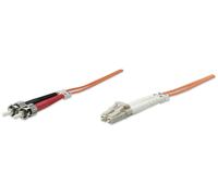 Intellinet 1.0m LC-ST M/M cavo InfiniBand e in fibra ottica 1 m Arancione