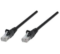 Intellinet Network Patch Cable, Cat6, 15 m, Black, CCA, U/UTP, PVC, Gold Plated