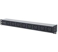 Intellinet Multipresa montaggio a rack 19'' 1U 8 uscite C19 Spina Italiana