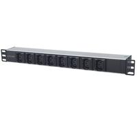 Intellinet 163651 unità di distribuzione dell'energia (PDU) 8 presa(e) AC 1U Nero, Argento NEW