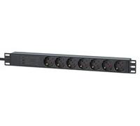 Intellinet 19" 715140 - Ciabatta elettrica a 7 Prese/PDU con Contatto di Protezione, 1U con Protezione da sovratensione