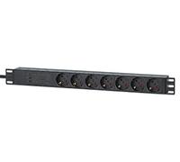 Intellinet 19" 715140 - Ciabatta elettrica a 7 Prese/PDU con Contatto di Protezione, 1U con Protezione da sovratensione