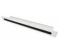 Intellinet 19 inch cable grommet, pack of 2, 1HE brushes, grey