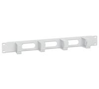 Intellinet Pannello passacavi 19" 1U, 4 anelli in plastica corti, grigio