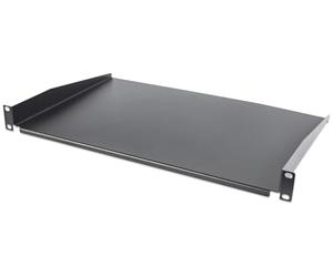 INTELLINET 19 inch Cantilever Shelf, 1U, Shelf Depth 350 mm, Non-Vented, Black