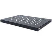 Intellinet 19 Inch Fixed Shelf, 1U, 345 mm Depth, Max 50 kg, Black Fixed Shelf,