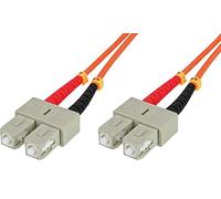 INTELLINET 1M SC/SC CABLE DE FIBRA OPTICA OM1 NARANJA