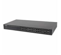 INTELLINET 24-Port Gigabit Ethernet Poe + Managed Interruttore Con 2 SFP Porte,