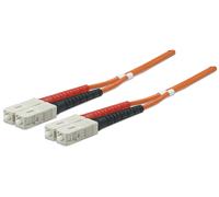 INTELLINET 470018 CABLE DE FIBRA OPTICA 2 M OM2 SC NARANJA