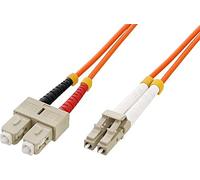 INTELLINET 470353 CABLE DE FIBRA OPTICA 1 M OM2 LC SC NARANJA