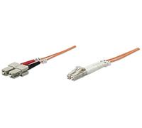 INTELLINET 470377 CABLE DE FIBRA OPTICA 2 M OM2 LC SC NARANJA
