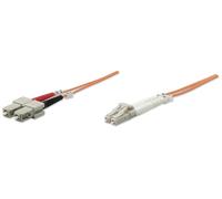 INTELLINET 470377 CABLE DE FIBRA OPTICA 2 M OM2 LC SC NARANJA