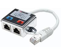 INTELLINET 504195 Sdoppiatore di Cavo di Rete UTP/FTP Cat. 5E Cable Economizer Silver