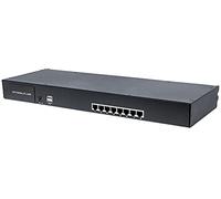 Intellinet 507882 - Switch KVM modulare a 8 porte con interfaccia Cat5/VGA, nero