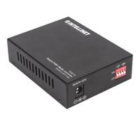 Convertitore multimediale Intellinet Gigabit PoE+, 1 porta RJ45 1000Base-T a 1 porta SFP, iniettore PoE+ (spina Euro a 2 pin)