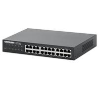 Intellinet 24-Port , 24 x Mbit/s RJ4 s, IEEE 802.3az (Energy Efficient ), Desktop, 19 Rackmount, Metal Switch 24-porte Gigab