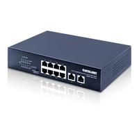 Intellinet Switch Ethernet Gigabit 8 Porte PoE+ con 2 porte RJ45 Gigabit Uplink