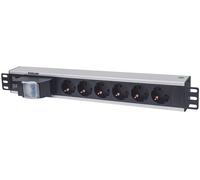 Intellinet 711432 unità di distribuzione dell'energia (PDU) 6 presa(e) AC 1.5U Nero, Grigio NEW