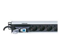 Intellinet 711449 Verticale Alluminio Nero Grigio 12 presa(e) AC Tipo F 1,6 m
