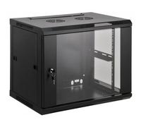 Armadio Rack 19'' a muro 6 unità sezione unica prof. 600mm Nero